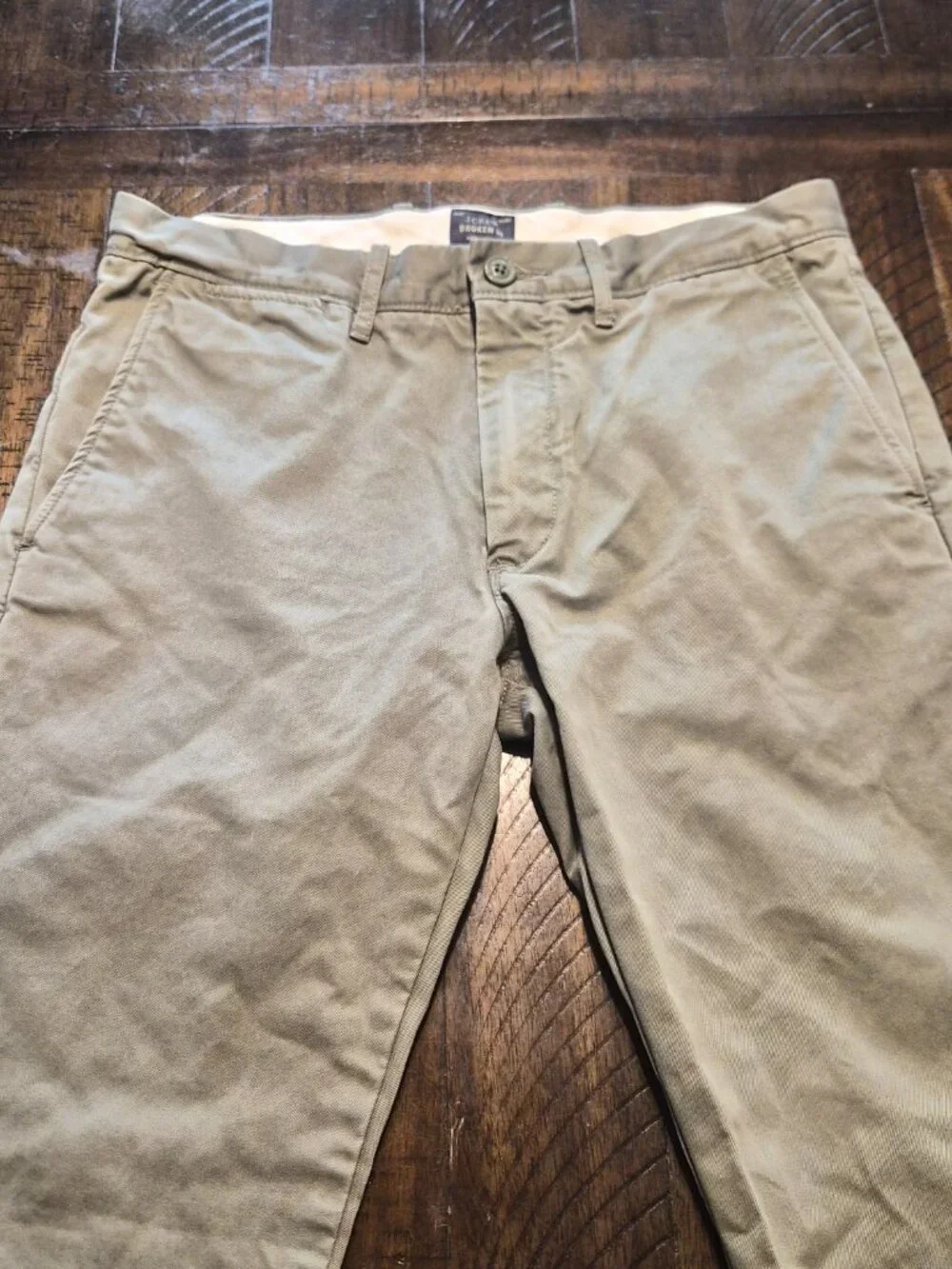 J Crew Pants Mens 30x30 Green Broken In Khaki Cotton Military Field Trouser G711